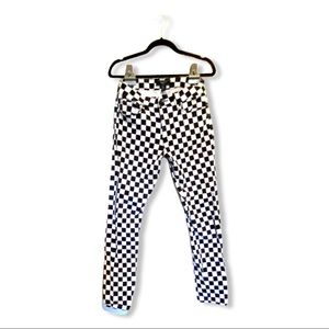 Men’s Checkered Print Jeans